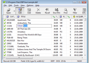 software - DBF File  Viewer 1.0 screenshot