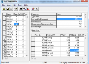 software - DBF Reanimator 1.10 screenshot