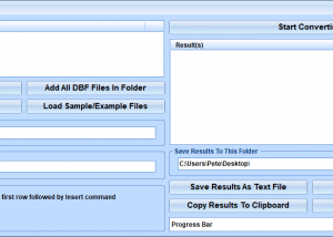 DBF To SQL Converter Software screenshot