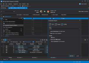 dbForge Data Compare for MySQL screenshot