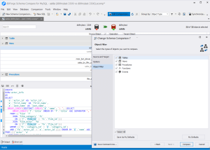 dbForge Schema Compare for MySQL screenshot