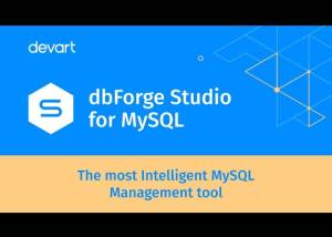 software - dbForge Studio for MySQL Professional 10.1.24 screenshot