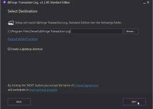 software - dbForge Transaction Log 7.0.158 screenshot