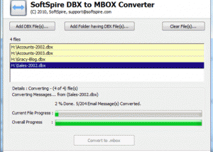 DBX Converter for Mac screenshot