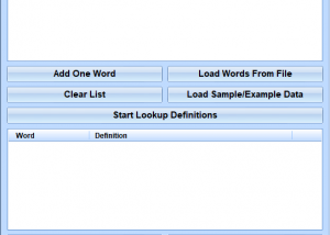 Define Multiple Words At Once Software screenshot