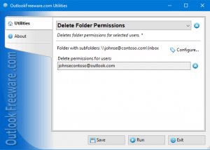 software - Delete Folder Permissions 4.11 screenshot