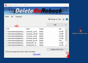 Delete.On.Reboot screenshot