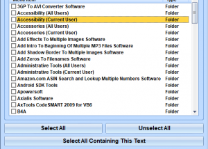 Delete Start Programs Shortcut Entries Software screenshot