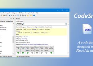 software - DelphiDabbler CodeSnip 4.21.1 screenshot