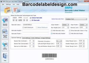 Design Barcode Label screenshot