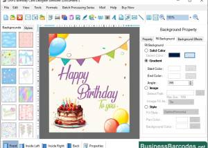software - Design Birthday Card Templates 6.6.3.2 screenshot
