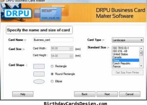 software - Design Business Card Software 9.2.0.1 screenshot