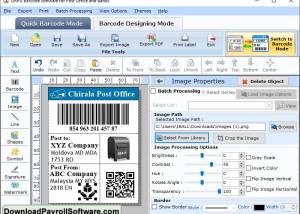 Design Postal Barcode screenshot