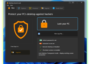 software - Desktop Secret Lock 2.99.2023.1121 screenshot