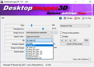 software - DesktopImages3D 2.37 screenshot