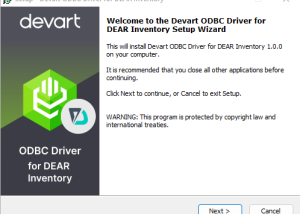 DEAR Inventory ODBC Driver by Devart screenshot