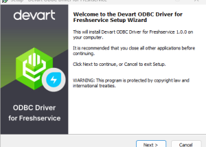 Freshservice ODBC Driver by Devart screenshot