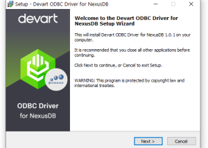 NexusDB ODBC Driver by Devart screenshot