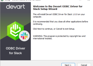 Slack ODBC Driver by Devart screenshot