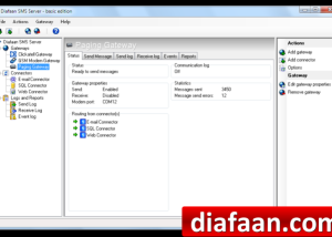 software - Diafaan SMS Server - basic edition 4.9.0.0 screenshot