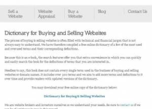 Dictionary for Buying and Selling Websites screenshot