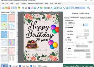 software - Digital Birthday Card Printing Software 12.8 screenshot