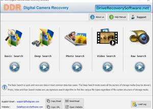 Digital Camera Data Restoration Program screenshot