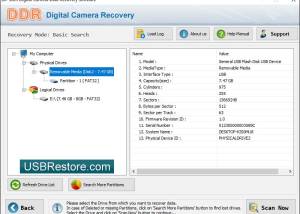 software - Digital Camera Data Restore 4.0.6.5 screenshot