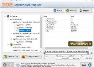 Digital Pictures Recovery Tool screenshot