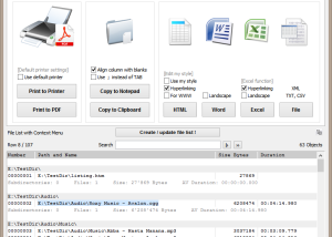 software - Directory List & Print Pro 4.32 screenshot