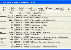 DIRlist screenshot