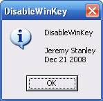 software - DisableWinKey 1.0a screenshot