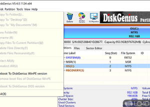 software - DiskGenius (PartitionGuru) 5.6.1 Build 1579 screenshot