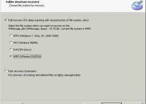 DiskInternals VMFS Recovery screenshot