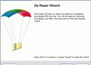 software - DiskInternals ZIP Repair 1.1 screenshot