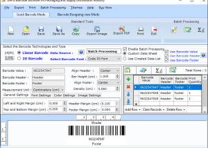 Disperse Items Label Creation Tool screenshot