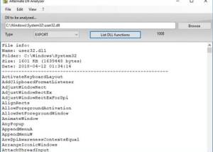 DLL Analyzer screenshot