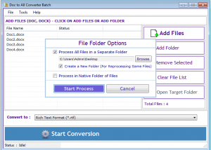 Doc to All Converter Batch screenshot