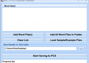 Doc To PCX Converter Software screenshot