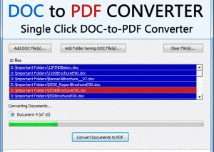 software - DOC to PDF Converter 2.0 screenshot