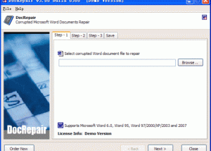 DocRepair screenshot