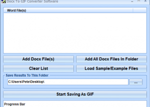 Docx To GIF Converter Software screenshot