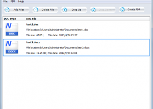 software - DOCX to PDF Converter 1.0 screenshot