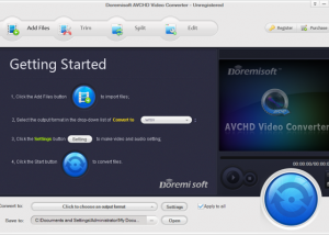 software - Doremisoft AVCHD Video Converter 4.5.5 screenshot