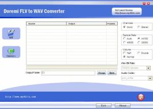 software - Doremisoft FLV to WAV Converter 1.50 screenshot