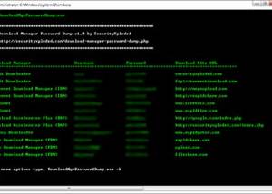 software - Download Manager Password Dump 3.0 screenshot