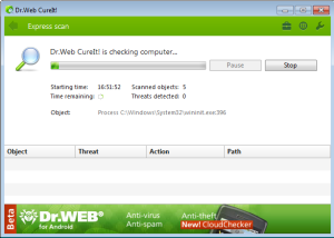 software - Dr.Web CureIt 12.6.202309050 screenshot