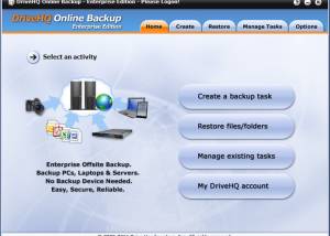 software - DriveHQ Online Backup Enterprise Edition 6.0.608 screenshot