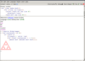 software - DrRacket 8.10 screenshot
