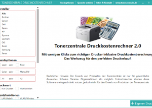 Druckkostenrechner screenshot